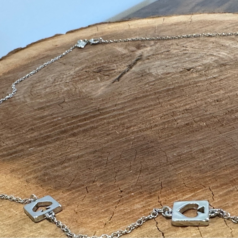 Kate Spade Silver Necklace with Gold Heart Accents - Picture 4 of 6